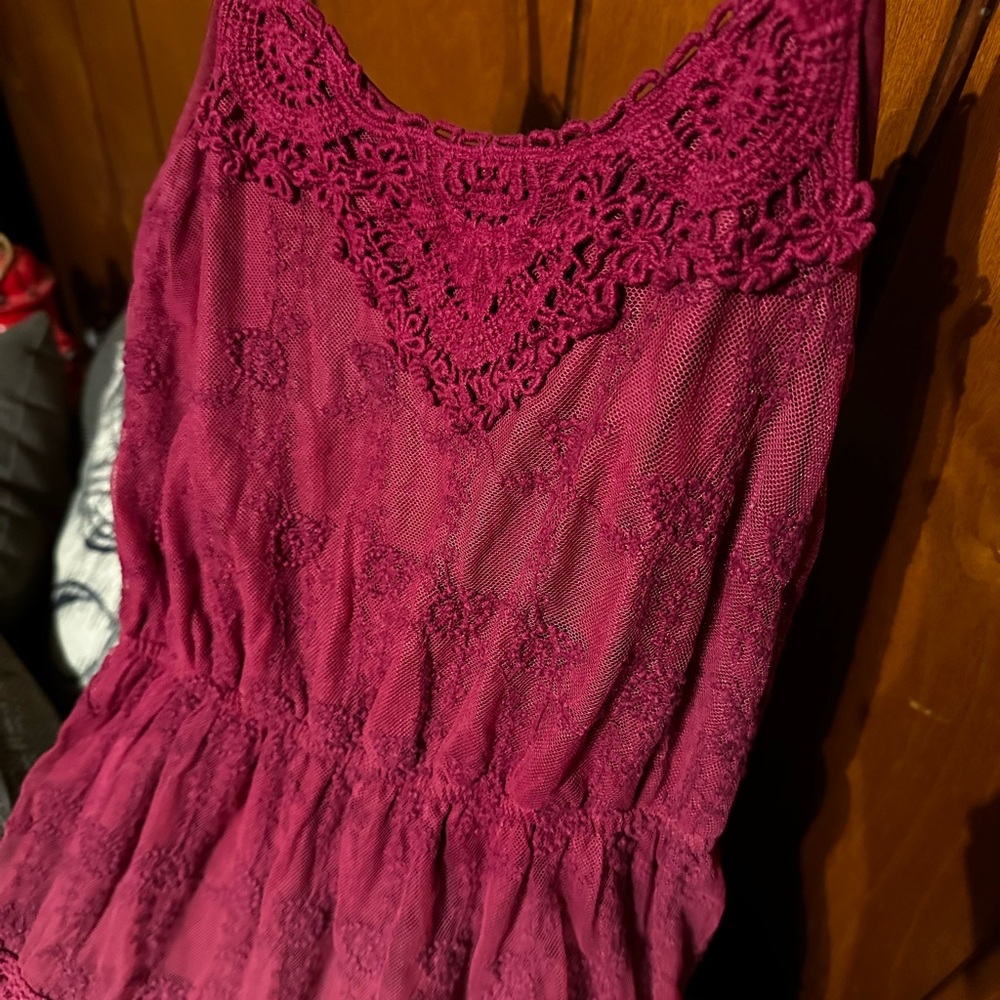Burgundy Dress